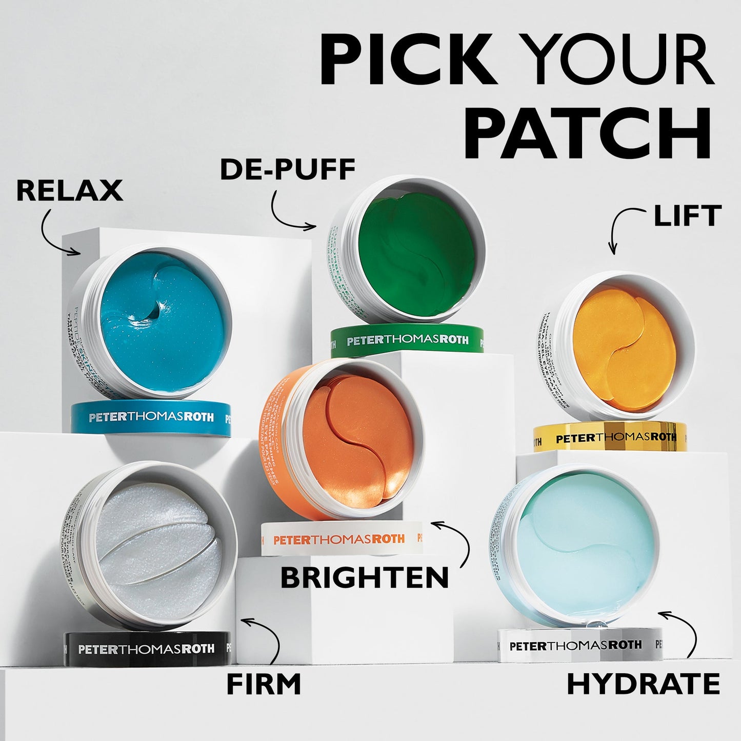 Potent-C Power Brightening Hydra-Gel Eye Patches|30 pairs / 60 patches