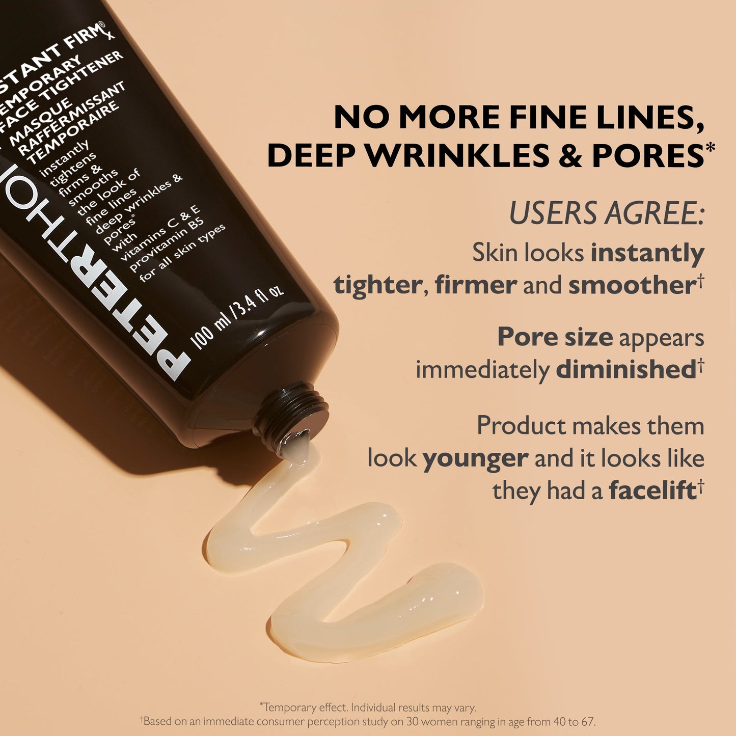 Instant FIRMx Temporary Face Tightener|100 ml / 3.4 fl oz